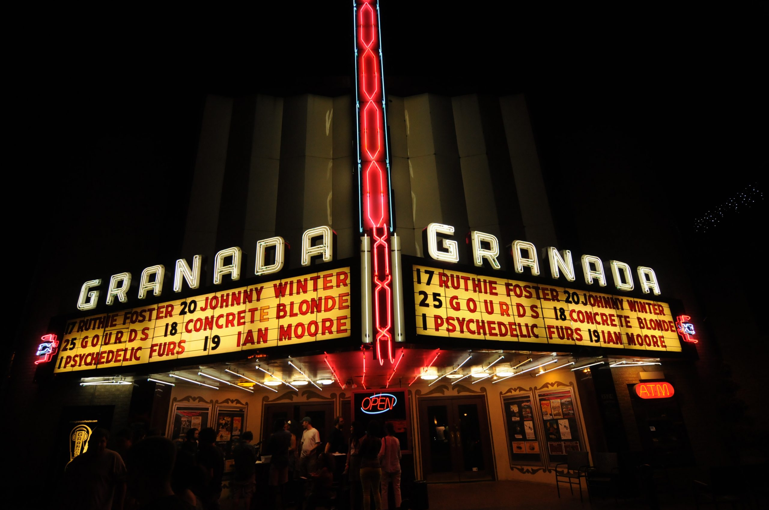 The Granada Theater During the Night