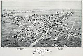 Old Map of Plano