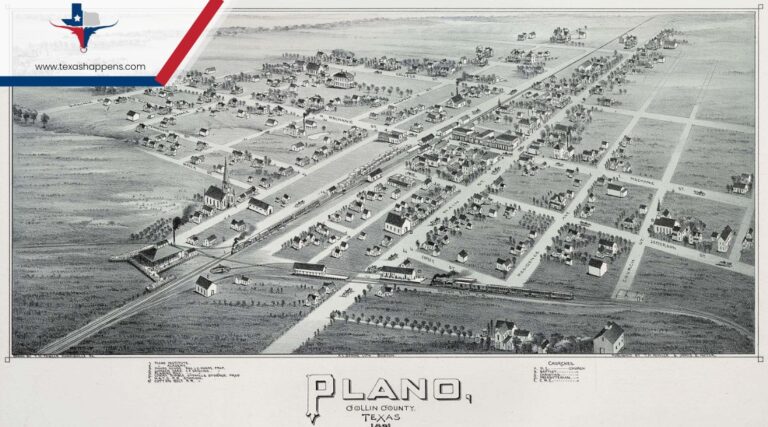 Old Map of Plano