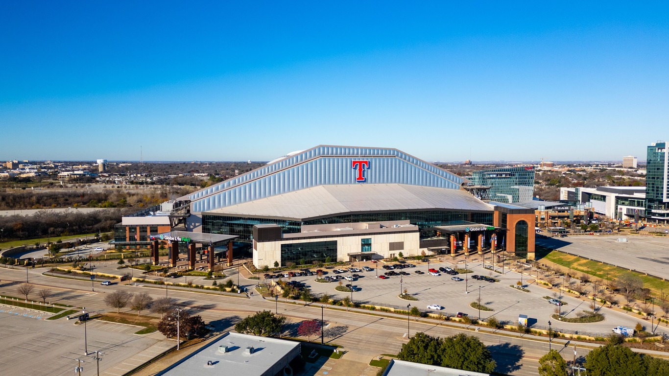 Globe Life Field in Texas