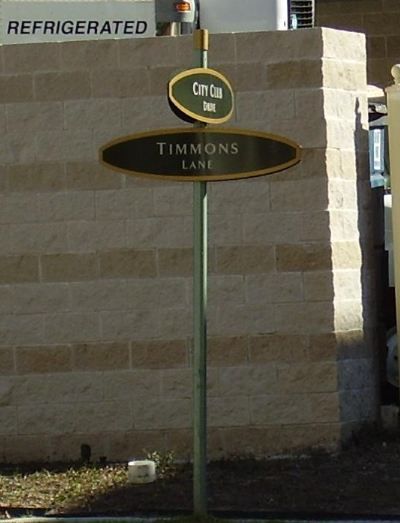 Greenway Plaza Street Sign