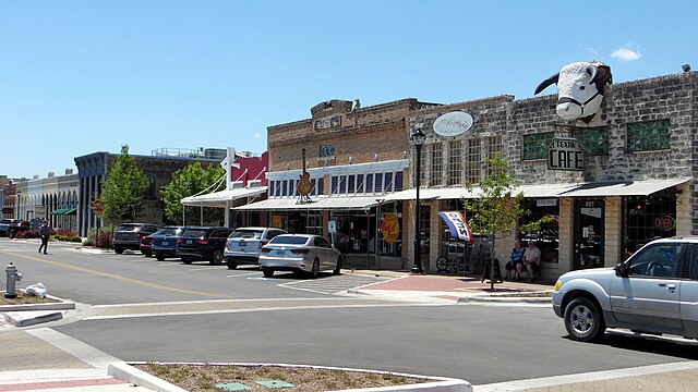 Photo of downtown Hutto, TX