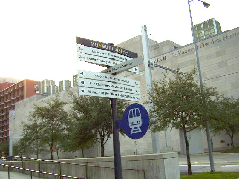 Sign in the Museum District