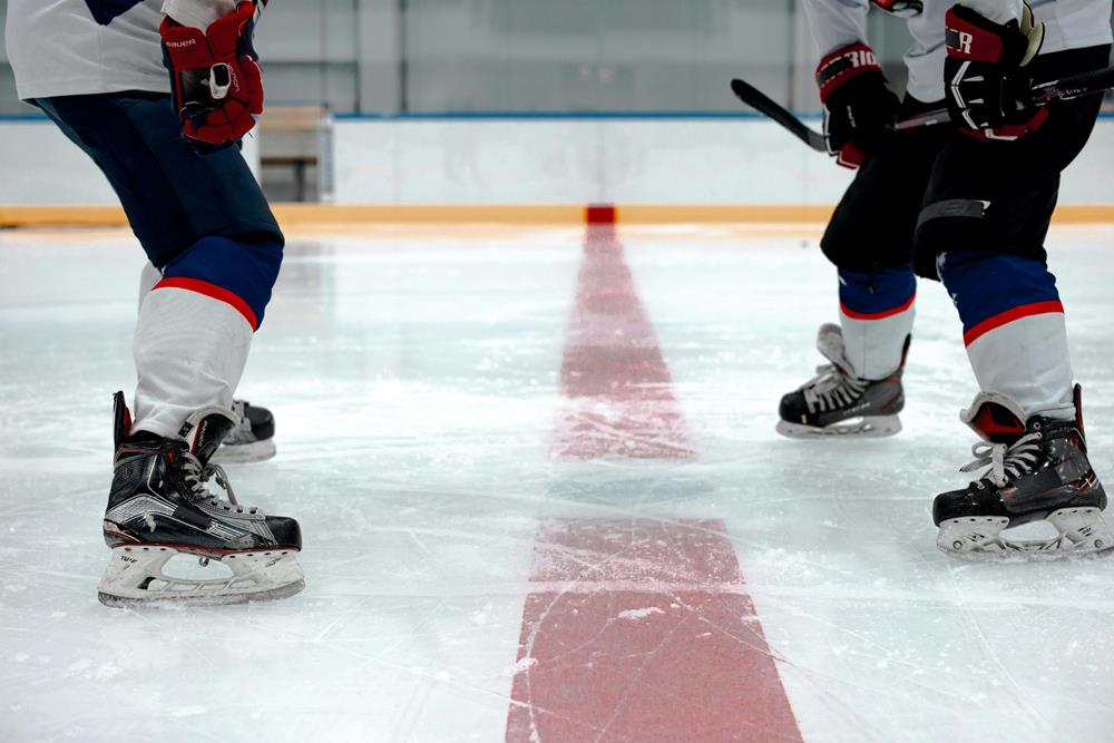 Hockey players on ice