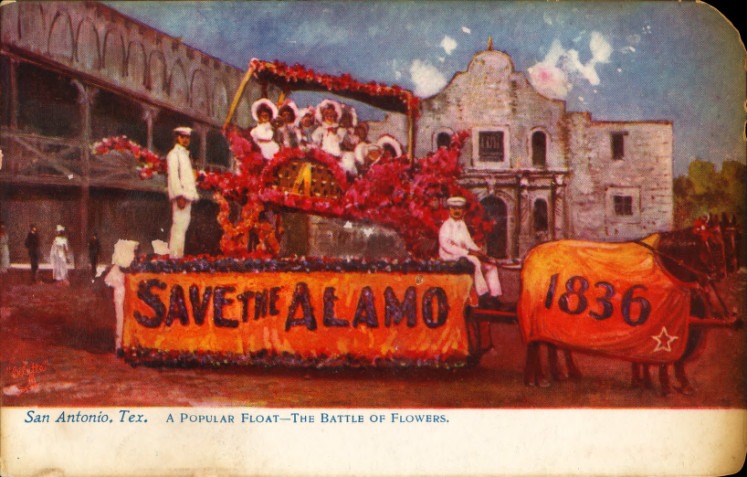 Popular float in the Battle of Flowers, San Antonio, Texas