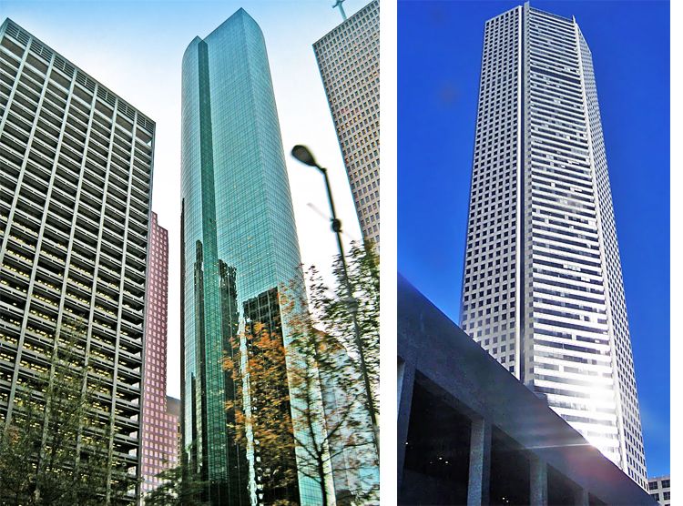 JPMorgan Chase Tower, completed in 1981, originally named as the Texas Commerce Tower