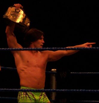 Paul London with his Cruiserweight Championship Belt