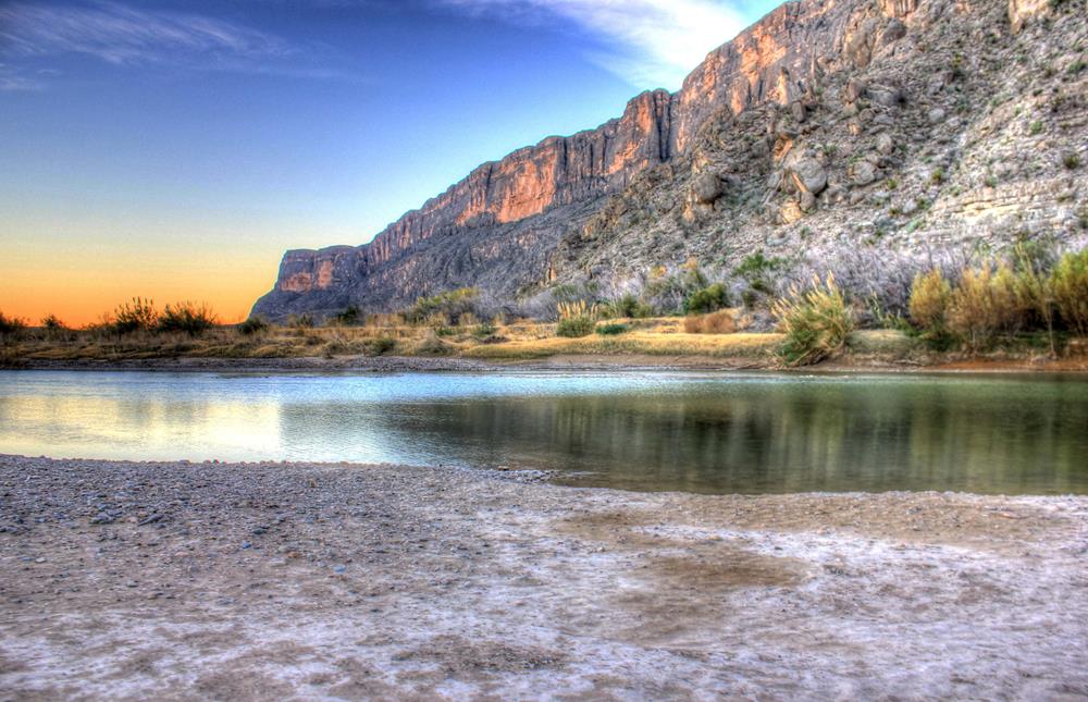 Big Bend National Park, looking across the Rio Grande