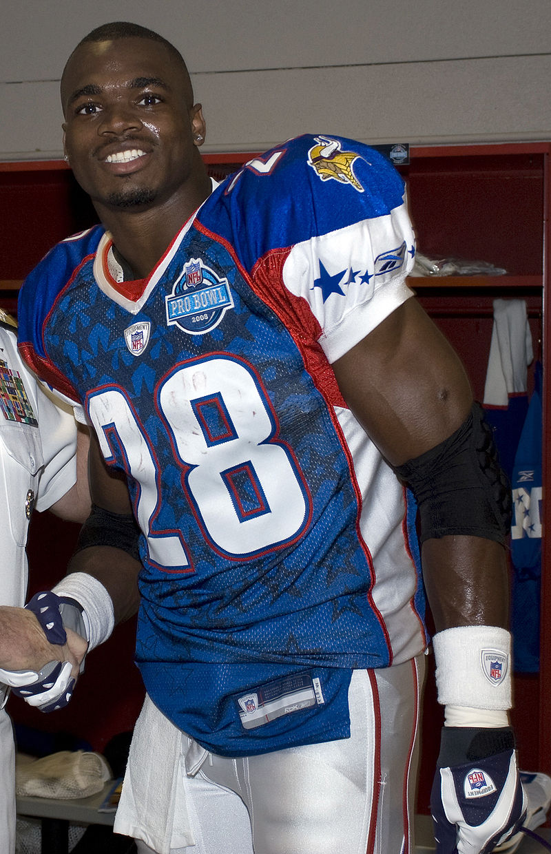 Peterson was named MVP of the 2008 Pro Bowl