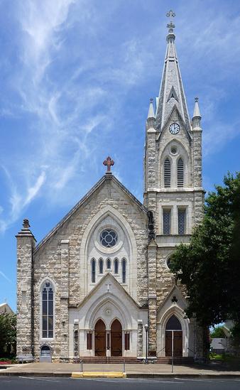 The main church of St. Mary’s Catholic Church in Fredericksburg, Texas, United States