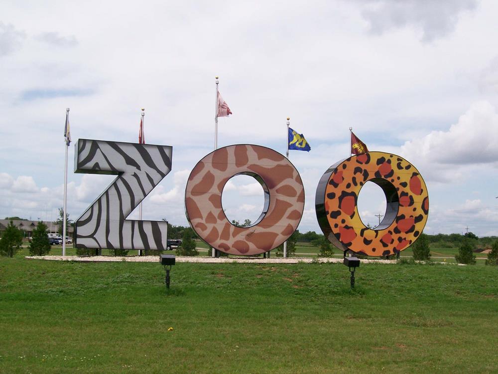 Abilene Zoo entrance sign