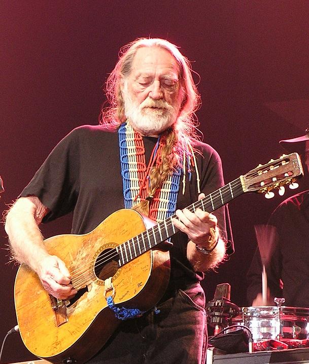 Willie Nelson and his guitar Trigger
