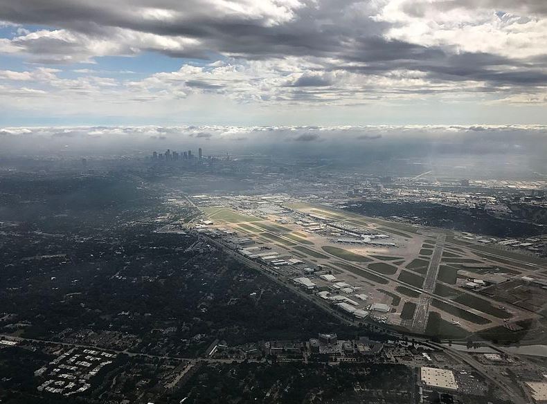 aerial view of Dallas Love Field