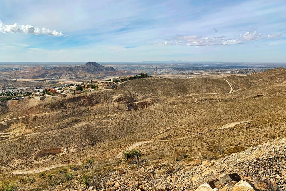 Hiking path in Franklin Mountains