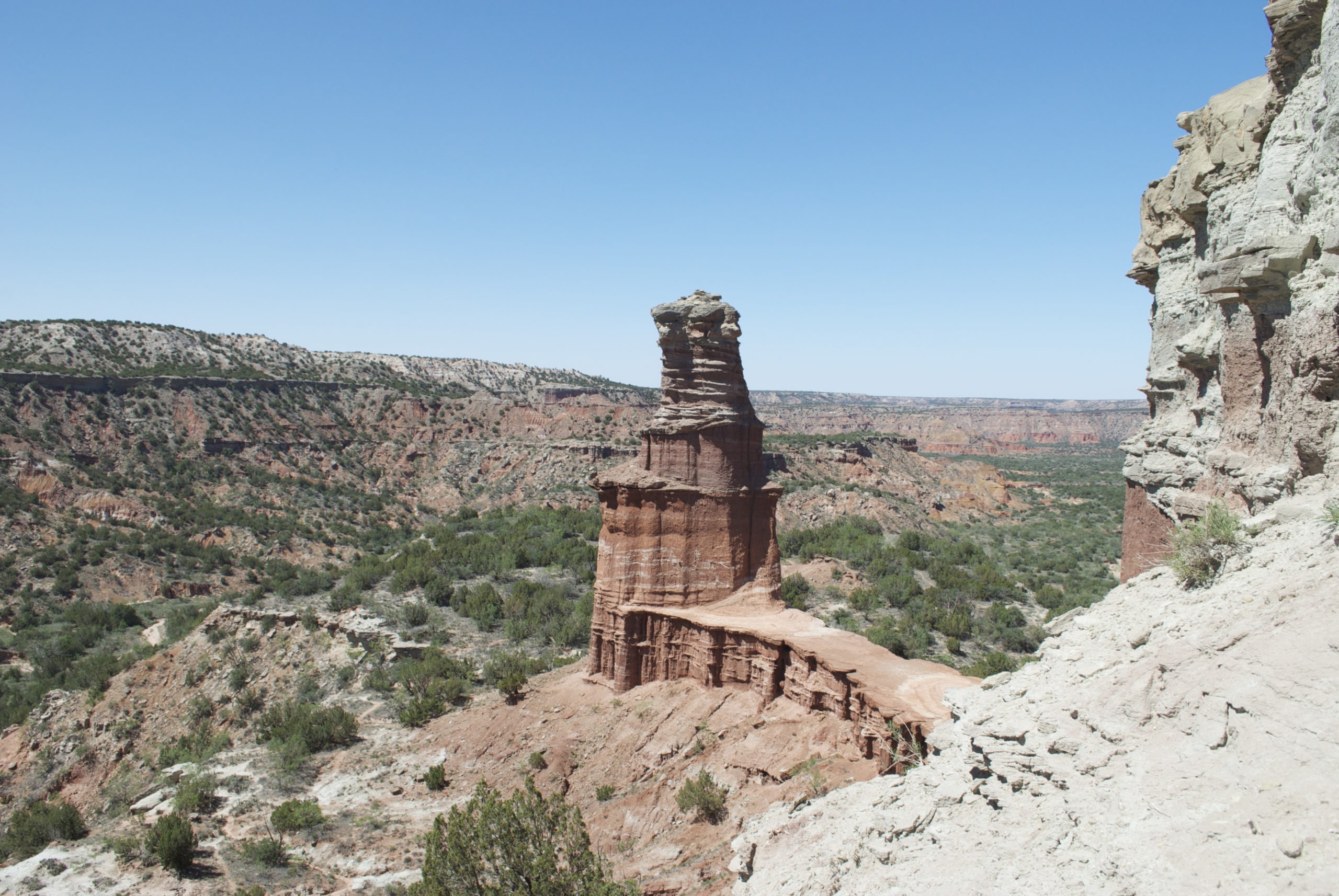rock formation in the Palo Duro Canyon