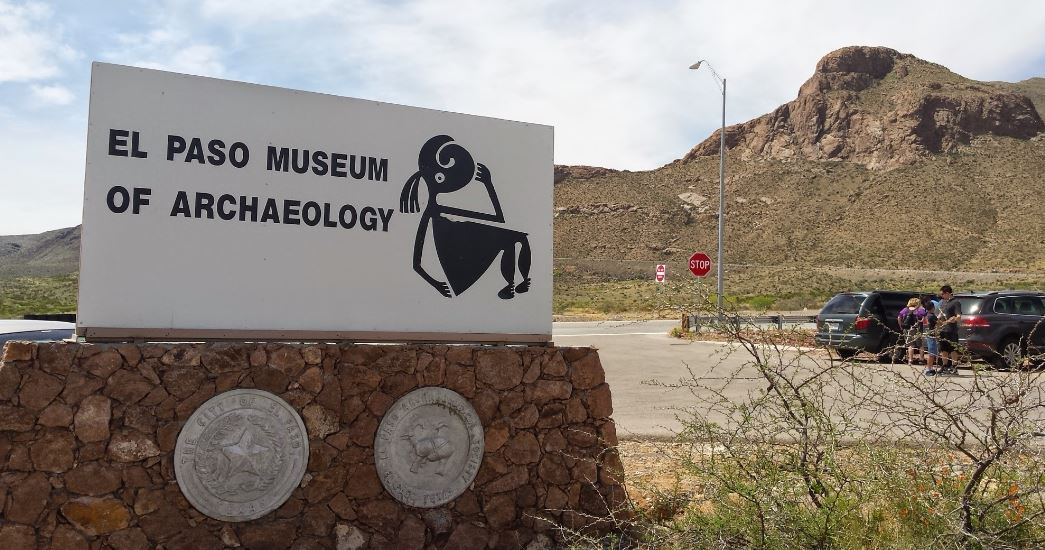 signage outside El Paso Museum of Archaeology