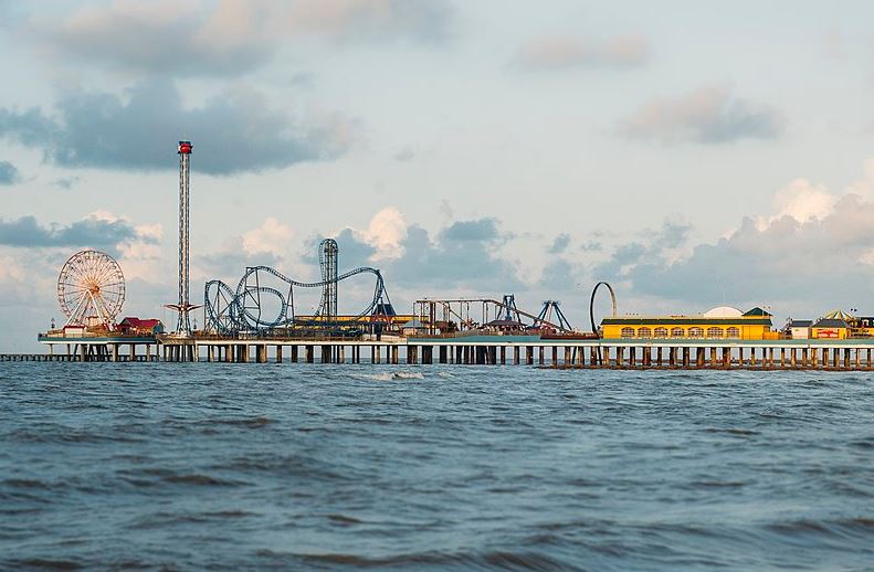 Pleasure Pier in Galveston, Texas