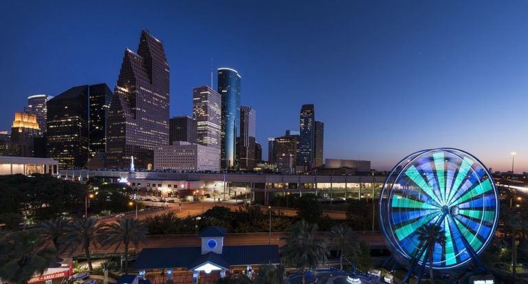 a beautiful view of Houston city