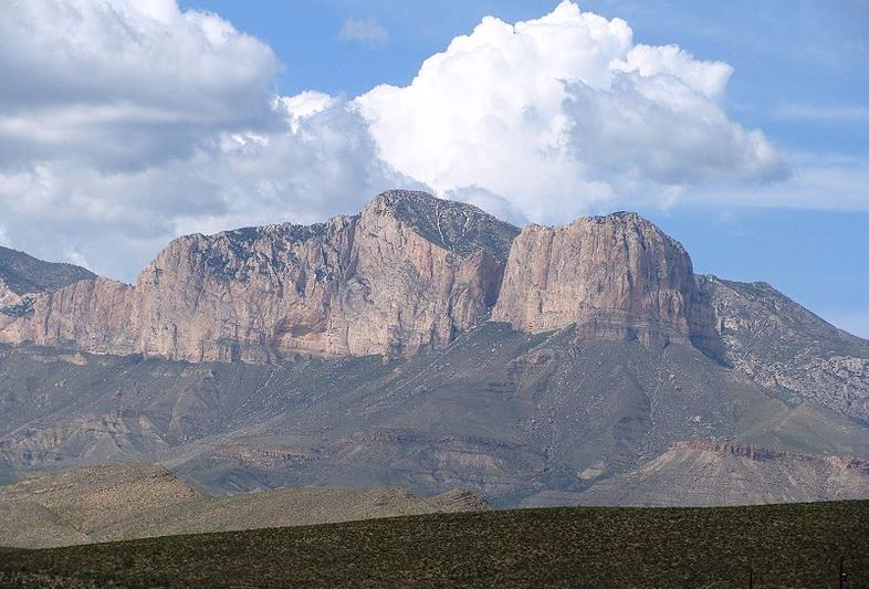 a view of the Guadalupe Mountains National Park