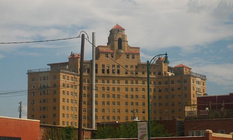 the Baker Hotel from afar