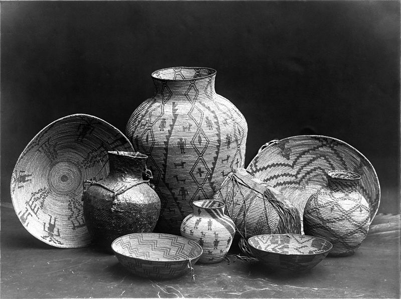 original Apache containers: baskets, bowls and jars