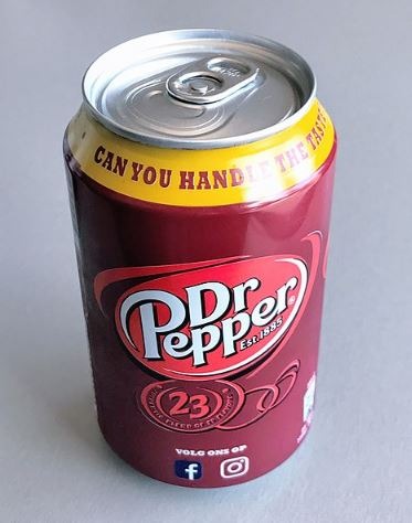 Dr Pepper in a can