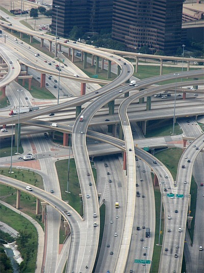 The High Five Interchange in Dallas