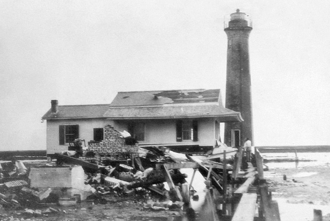 Destroyed Lydia Ann Channel Lighthouse