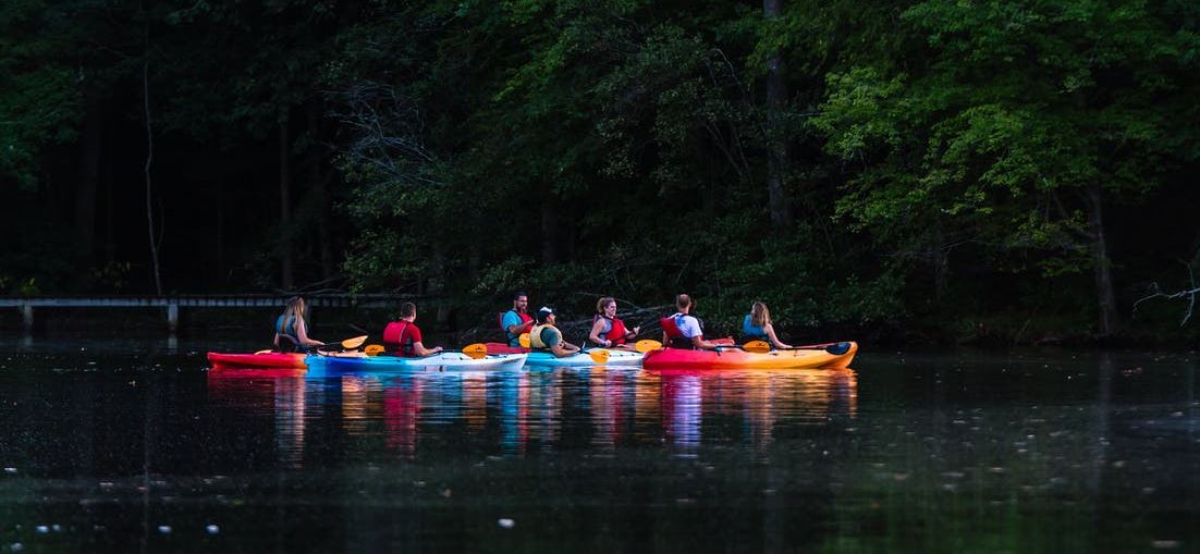 Group kayaking is best and safe option. It is also a healthy way to bond with family and friends. 