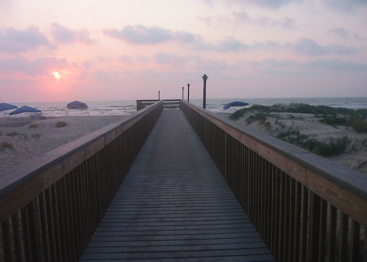 Some condos provide walkways direct to the beach