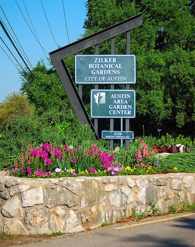 Zilker Botanical Gardens Entrance