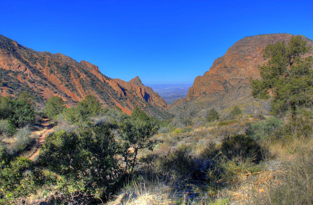 A valley in Big Bend National Park