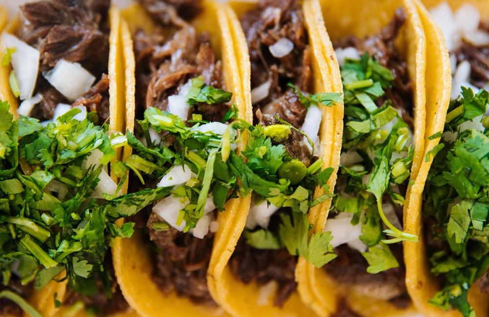 Close-up photo of tacos