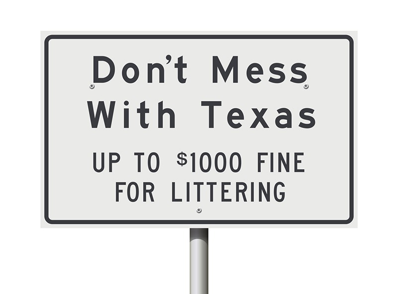Don't Mess With Texas road sign