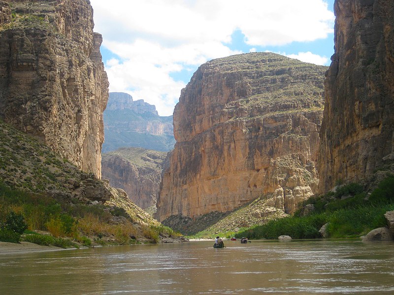 Canoeing into Boquillas Canyon of Big Bend National Park