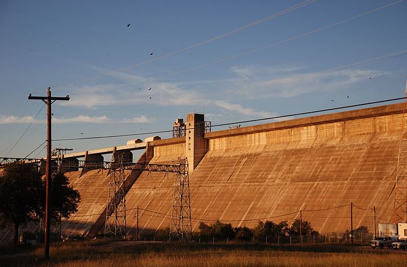 Mansfield Dam in Marshall Ford near Austin, TX