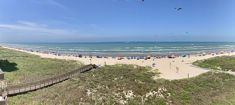 panoramic view of the South Padre Island 