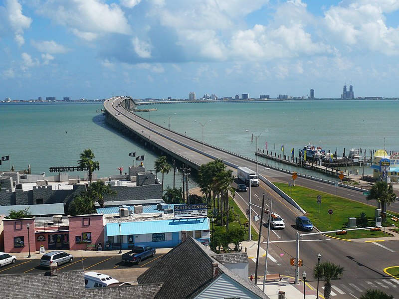 the entrance to South Padre Island