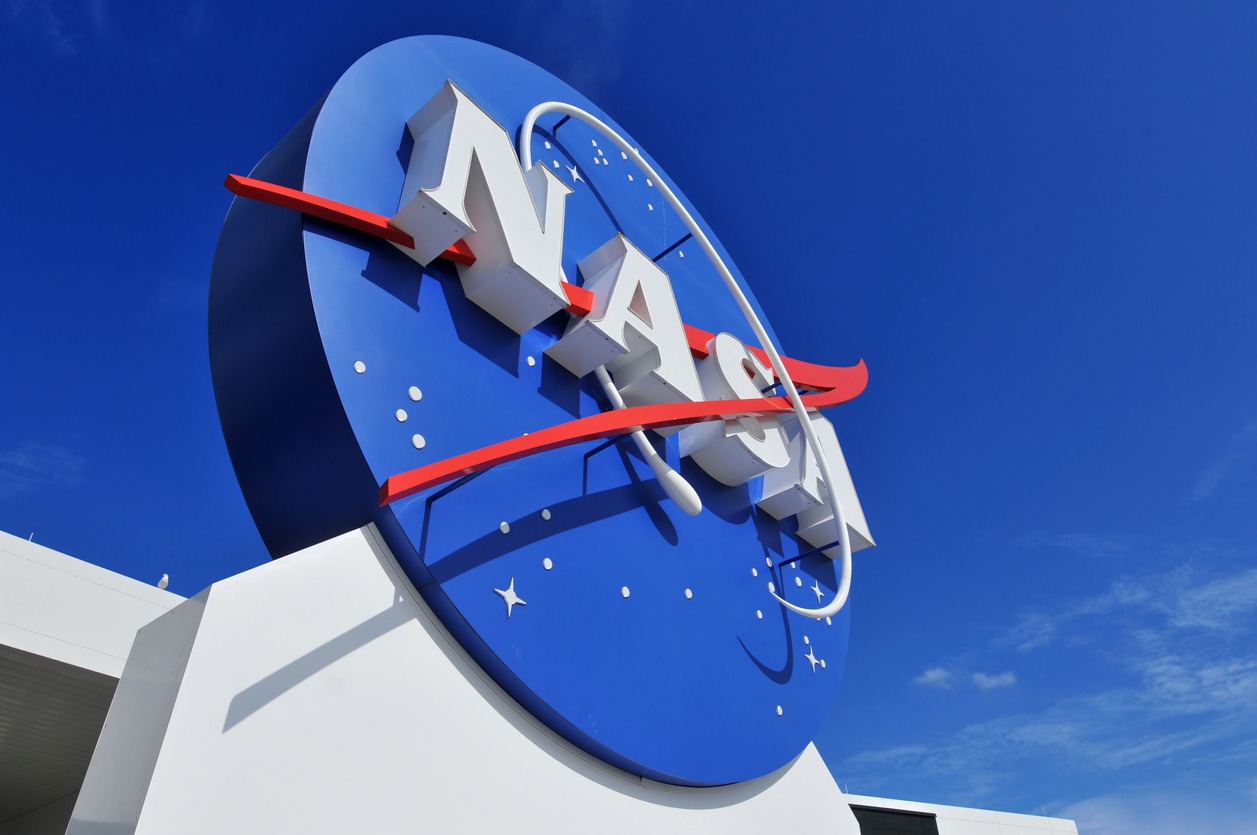 the logo of NASA