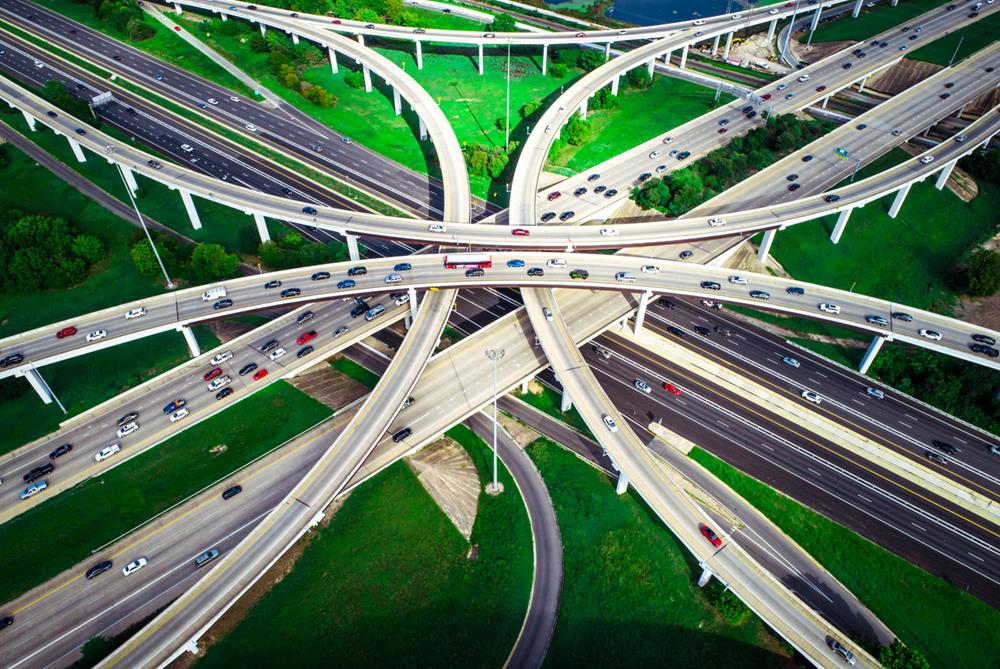 Highways overpass in Austin, Texas