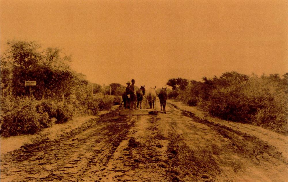 Sand-clay road in San Patricio County, Texas