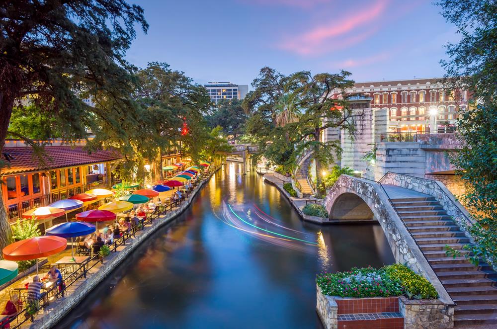 Riverwalk in San Antonio city