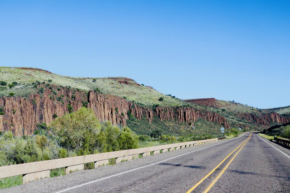 Road in Davis Mountains State Park