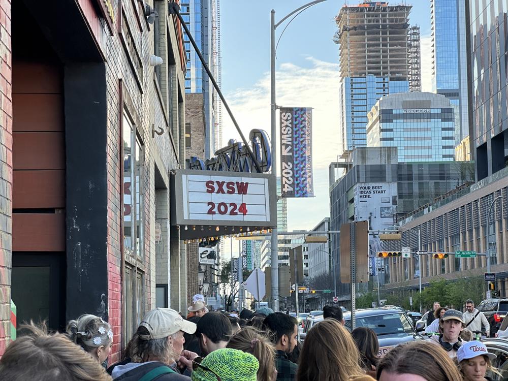 SXSW 2024 sign on front of historic Antoine's music venue