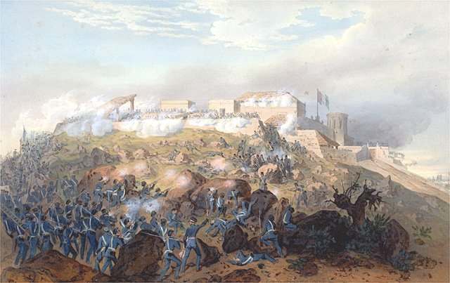 The Battle of Chapultepec from the Mexican-American War