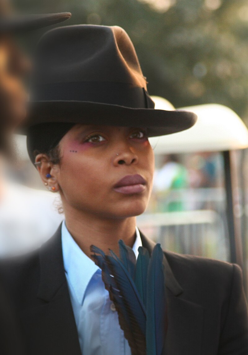 Erykah Badu backstage for Nation19 magazine