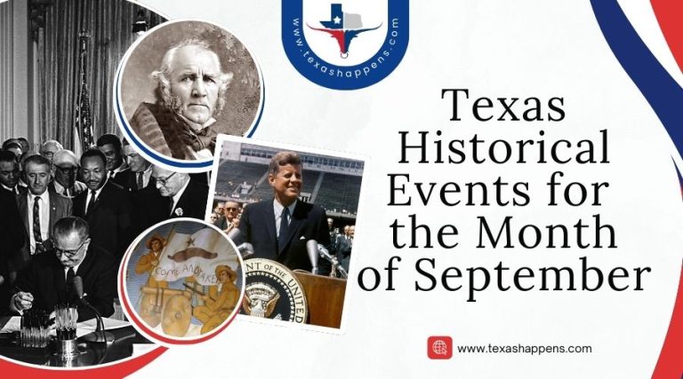 Texas Historical Events for the Month of September