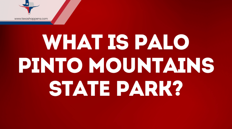 What Is Palo Pinto Mountains State Park?