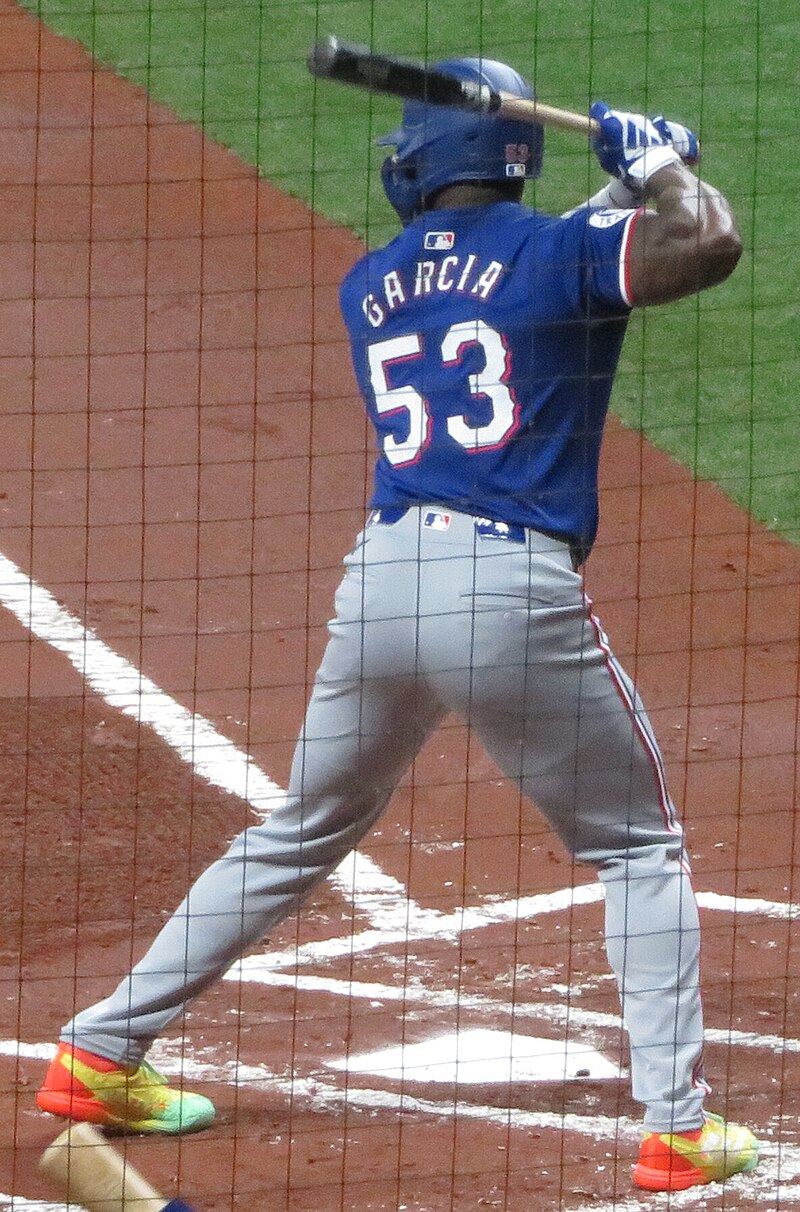Adolis Garcia with Josh Jung on Deck