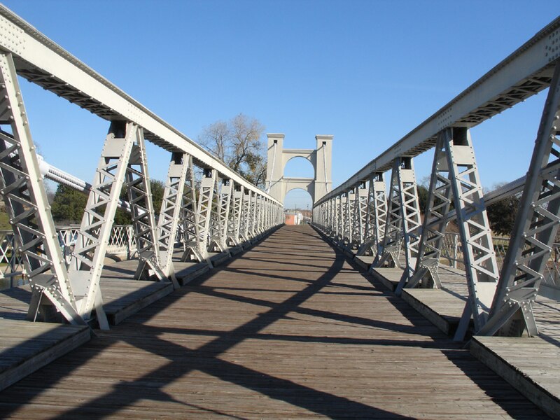 Deck of Waco Suspension Bridge